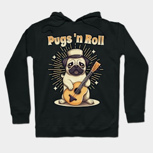 Pugs 'N Roll Hoodie